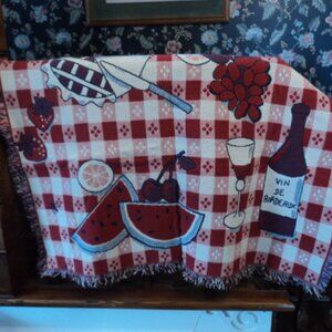 blanket~ picnic/tablecloth 45" x 65"